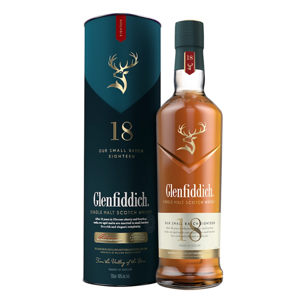 Glenfiddich 18 Years Small Batch Whisky 700ml With Gift Box — Asher.sg