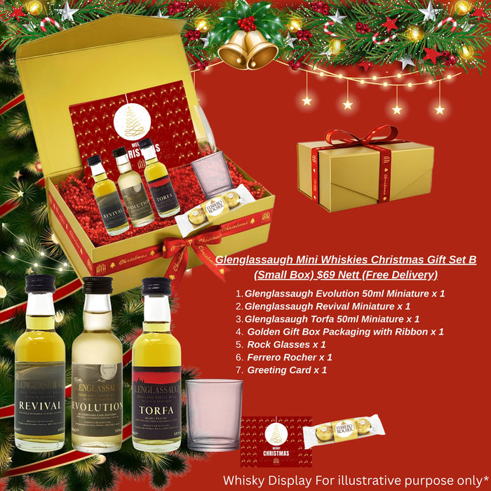 Glenglassaugh Mini Whiskies Christmas Gift Set B