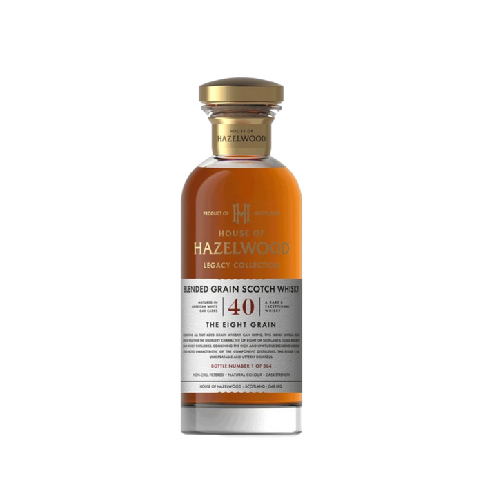 House of Hazelwood - 40 Year Old, The Eight Grain 700ml With Gift Box