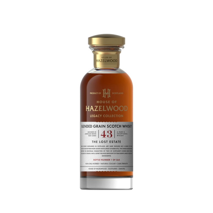 House of Hazelwood - 43 Year Old, The Lost Estate 700ml With Gift Box