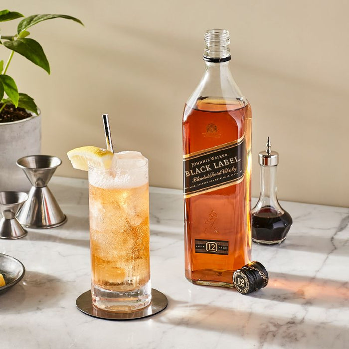 Johnnie Walker Black Label with a Highball Glass