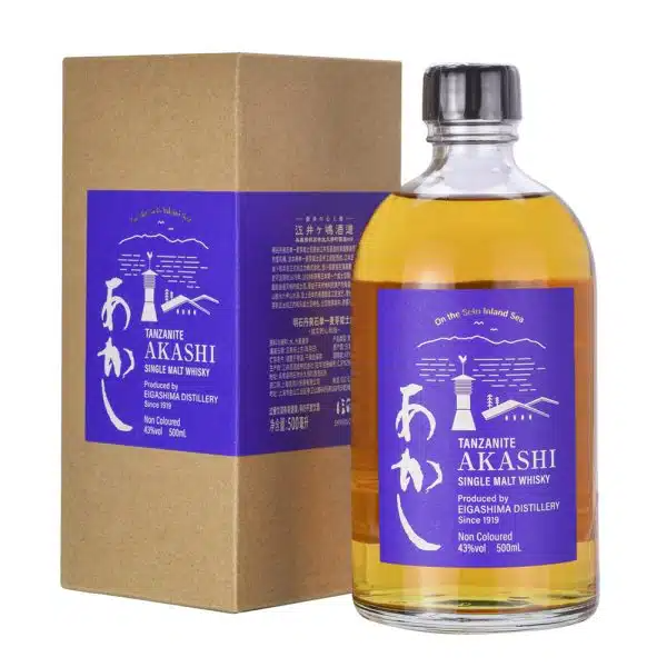 Akashi Single Malt Whisky Tanzanite 500ml 43% w/box