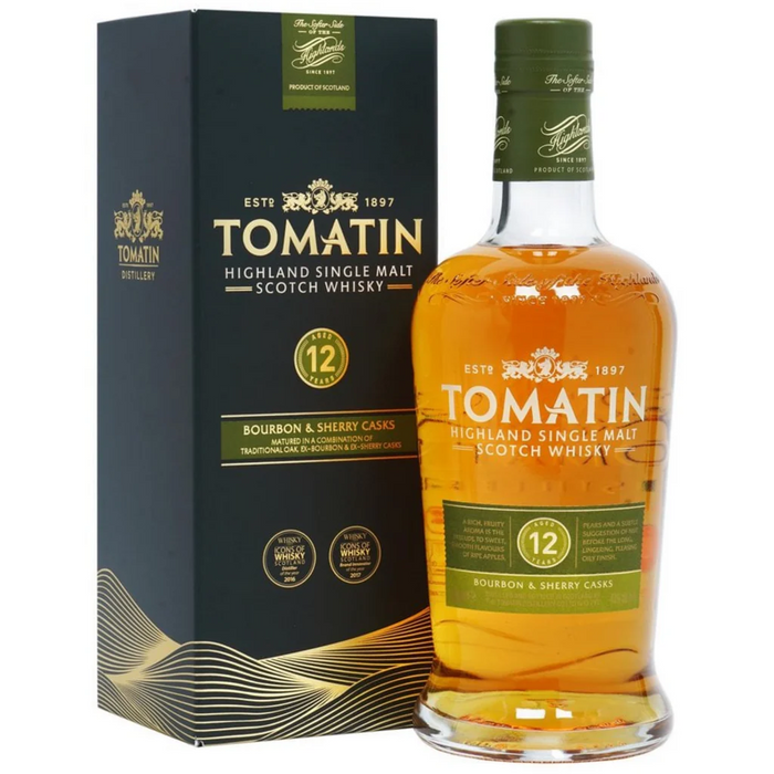 Tomatin 12 Years Bourbon & Sherry Cask 43%