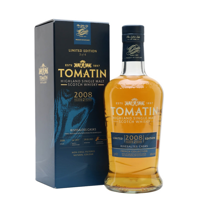 Tomatin 12 Years 2008 Riversaltes Cask Finish 46%