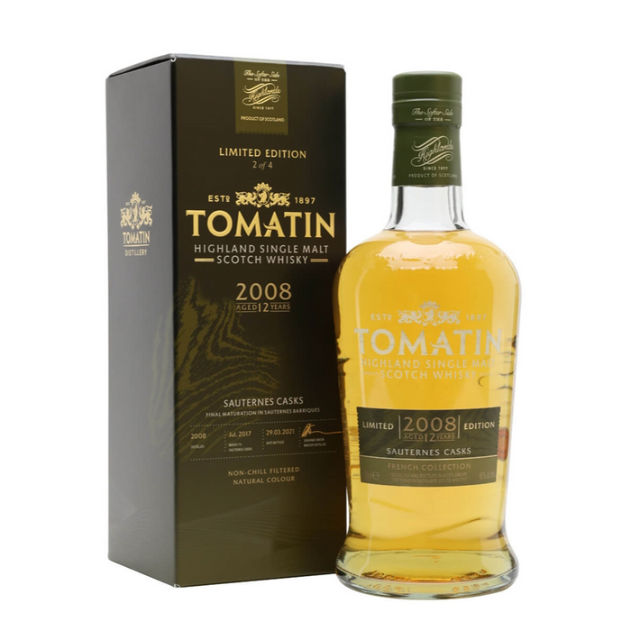 Tomatin 12 Year Old 2008 Sauternes Cask Finish 46%