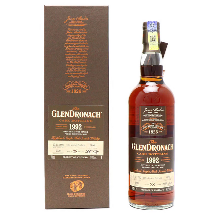 The GlenDronach 28 Year Old 1992 Cask 6050 Pedro Ximénez Puncheon