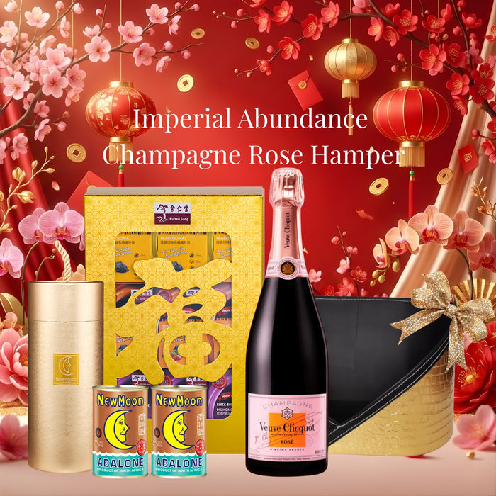 Imperial Abundance Champagne Rose Hamper Set A