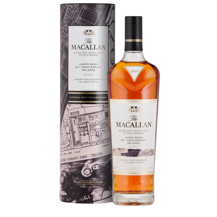 Macallan James Bond 60th Anniversary Release Set of 6 Bottles 750ml