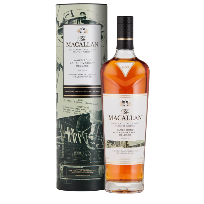 Macallan James Bond 60th Anniversary Release Set of 6 Bottles 750ml