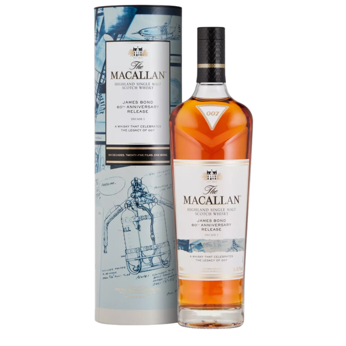 Macallan James Bond 60th Anniversary Release Set of 6 Bottles 750ml