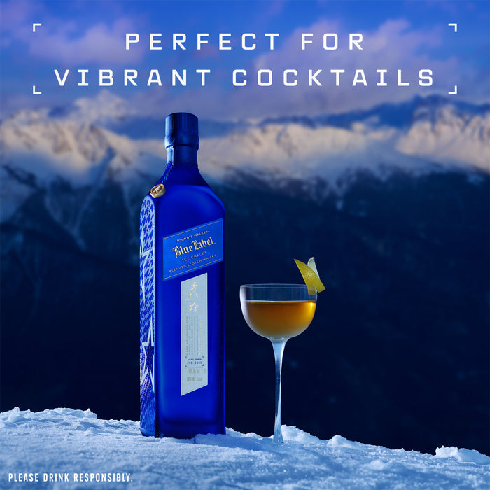 Johnnie Walker Ice Chalet Blue Label - Limited Edition with Perfect Moment Crossbody Bag (750ml)