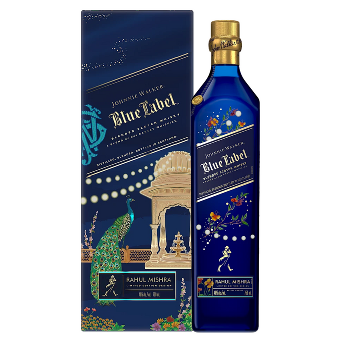 Johnnie Walker Blue Label x Rahul Mishra Limited-Edition Design 750ml