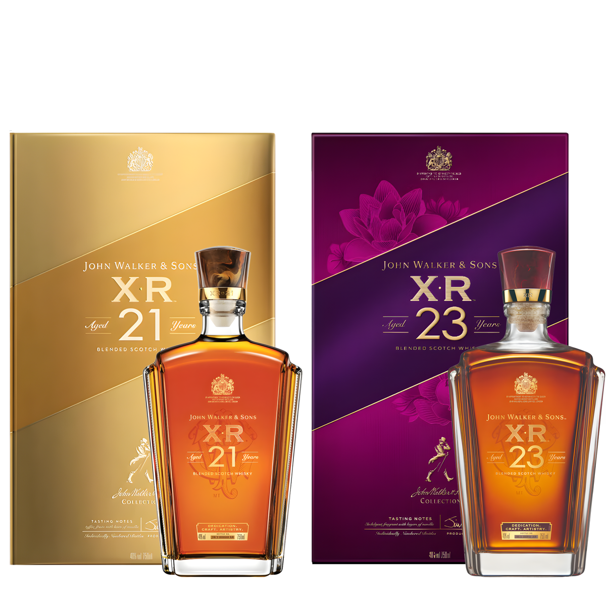 Johnnie Walker XR 21 / XR 23 Years 750ml [Bundle of 2] — Asher.sg