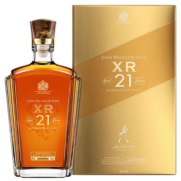 Johnnie Walker & Sons XR 21 Years with Giftbox 750ml ( Free JW XR21 Golf Bag with purchase of 2 bottles )