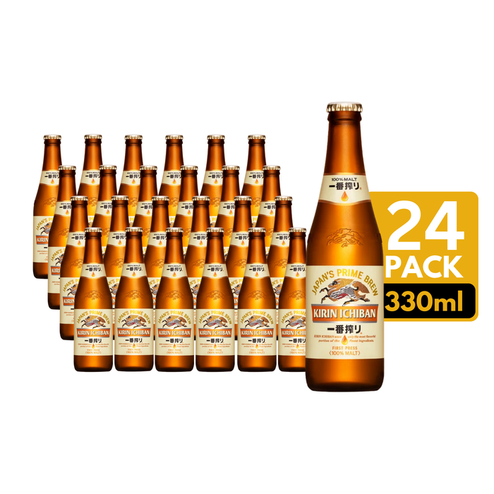 Kirin Ichiban Beer Bottles (24 x 330ml)