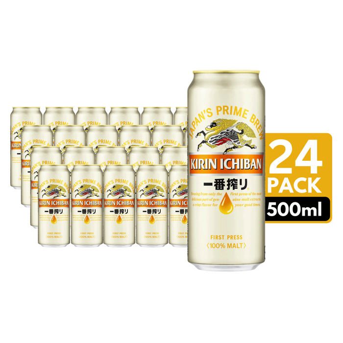 Kirin Ichiban Beer Cans (24 x 500ml)
