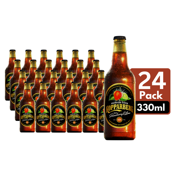 Kopparberg Strawberry and Lime Cider Bottle (24 x 330ml)