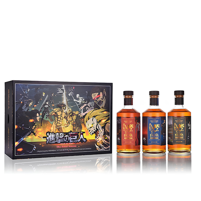 Kujira Attack On Titan Limited Edition Set of 3 Bottles