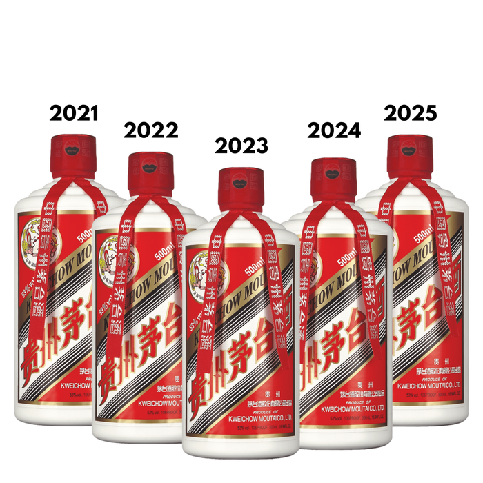 Kweichow Moutai Flying Fairy 贵州飞天茅台- 500ml (2021-2025 Collection Bundle)