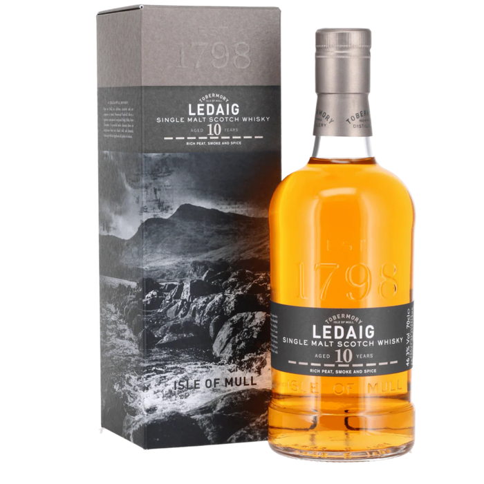 Ledaig 10 Years Single Malt Whisky 46.3% ABV 700ml