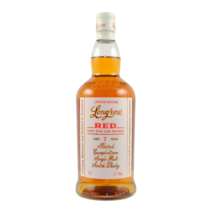 Longrow Red Pinot Noir 7 Years Single Malt 57.1% ABV 700ml