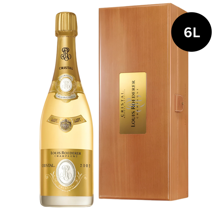 Louis Roederer Cristal Brut With Wooden Gift Box Methuselah 6000ml - 2002