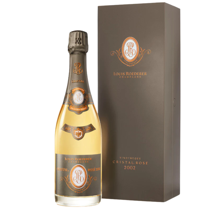 Louis Roederer Cristal Rosé Vinotheque With Gift Box 750ml - 2002
