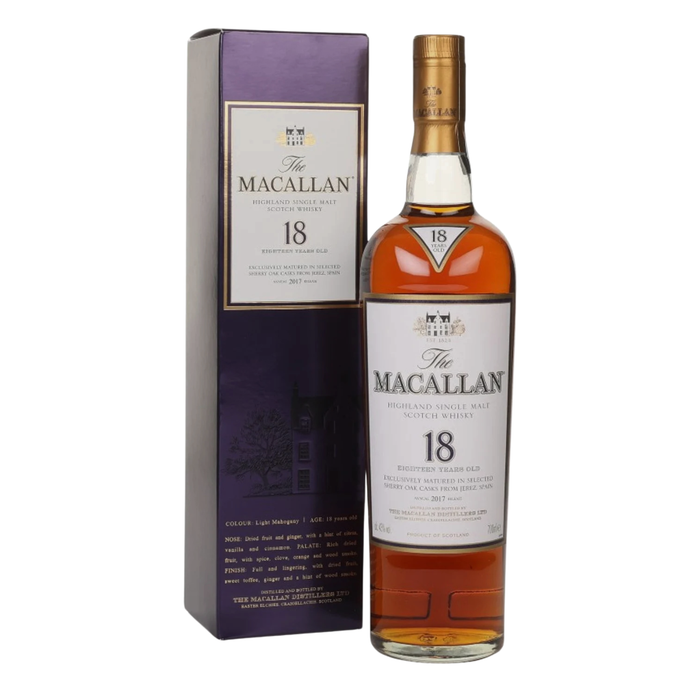 Macallan 18 Year Old Sherry Oak (2017 Release) 700ml Whisky