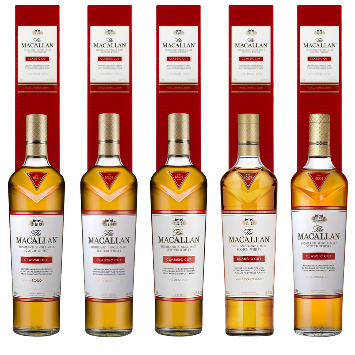 Macallan Classic Cut Collection Of 2020, 2021, 2022, 2023, 2024