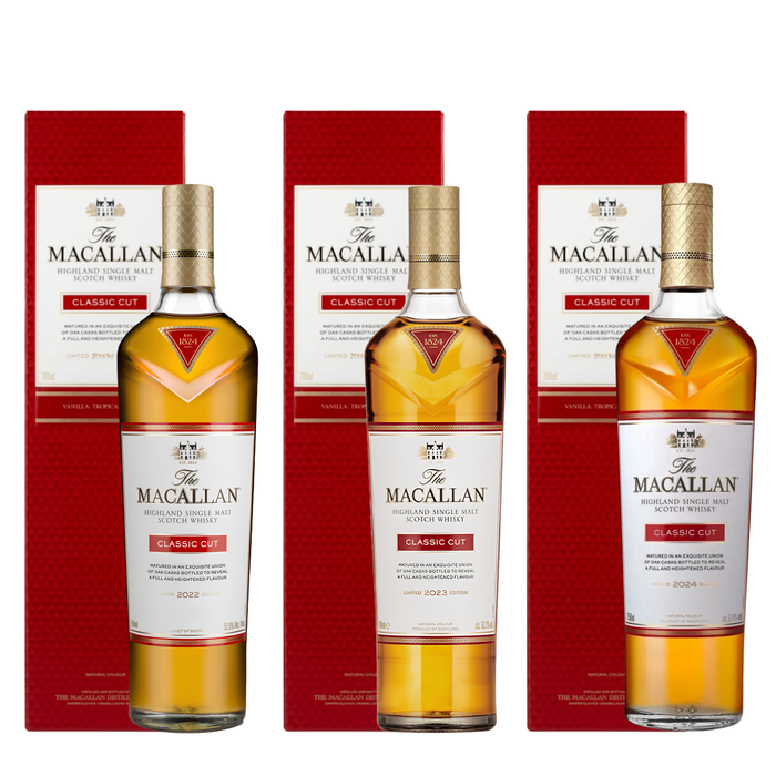 Macallan Classic Cut Collection Of 2022, 2023, 2024