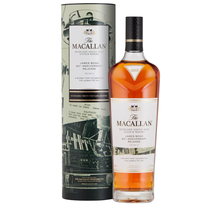 Macallan James Bond 60th Anniversary Release Decade II Single Malt Whisky 700ml