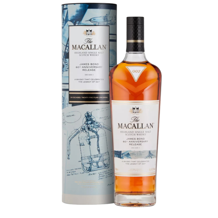 Macallan James Bond 60th Anniversary Release Decade I Single Malt Whisky 700ml