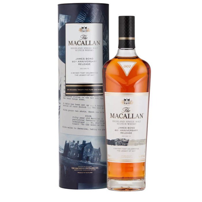 Macallan James Bond 60th Anniversary Release Decade VI Single Malt Whisky 700ml