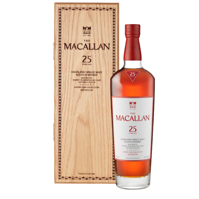 Macallan Sherry Oak 25 Years Single Malt Whisky 700ml