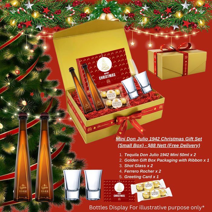 Mini Don Julio 1942 Christmas Giftset (Small Box)