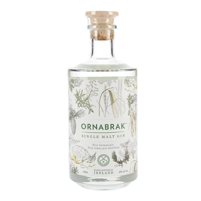 Ornabrak Single Malt Gin 43% ABV 700ml