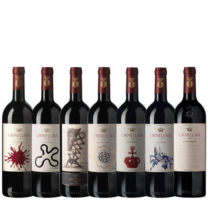Ornellaia Vendemmia d’Artista Limited Edition Labelling Set - 7 Bottles