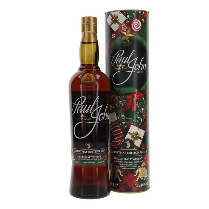 Paul John Christmas Edition 2022 Single Malt Whisky 46% ABV 700ml
