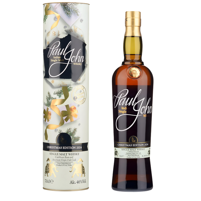 Paul John Christmas Edition 2024 Single Malt Whisky 46% ABV 700ml