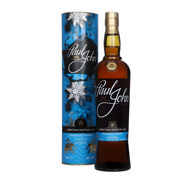 Paul John Christmas Edition 2025 Single Malt Whisky 48% ABV 700ml