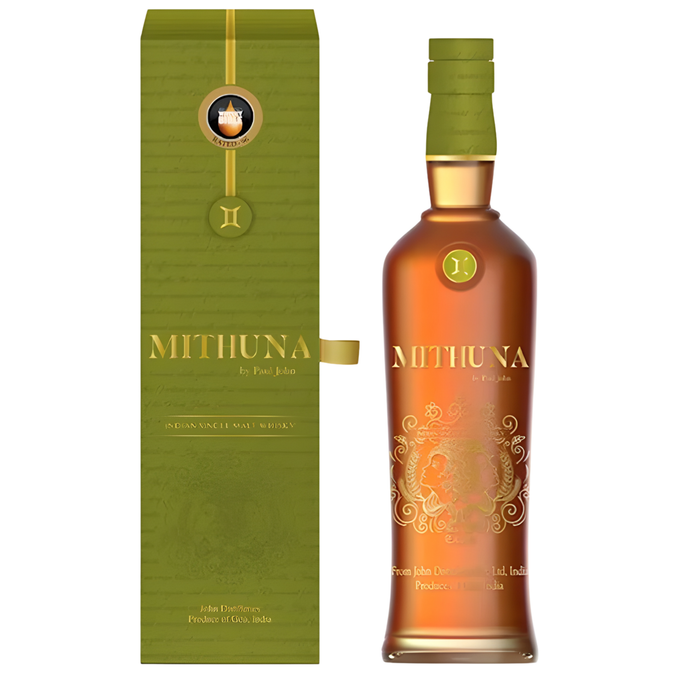 Paul John Mithuna American Oak Single Malt Whisky 58% ABV 700ml