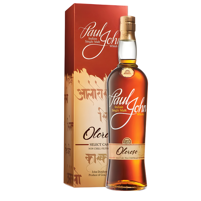 Paul John Oloroso Select Cask Single Malt Whisky 48% ABV 700ml