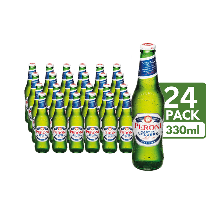 Peroni Nastro Azzurro Beer (24 x 330ml Bottles)