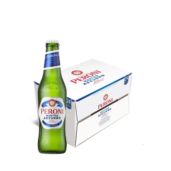 Peroni Nastro Azzurro Beer (24 x 330ml Bottles)