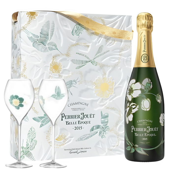 Perrier Jouet Belle Epoque 2015 Giftbox with 2 Flutes 750ml
