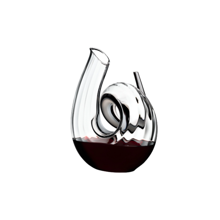 Riedel Decanter Curly Riedel Fatto A Mano Black White Black Optical 2011/00