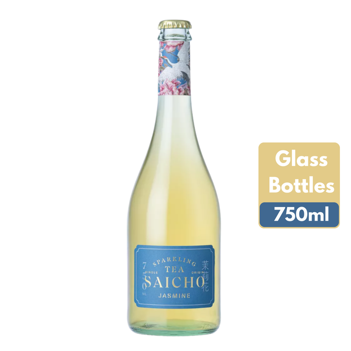 Saicho Jasmine Sparkling Tea Glass Bottle 750ml