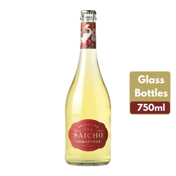 Saicho Osmanthus Sparkling Tea Glass Bottle 750ml