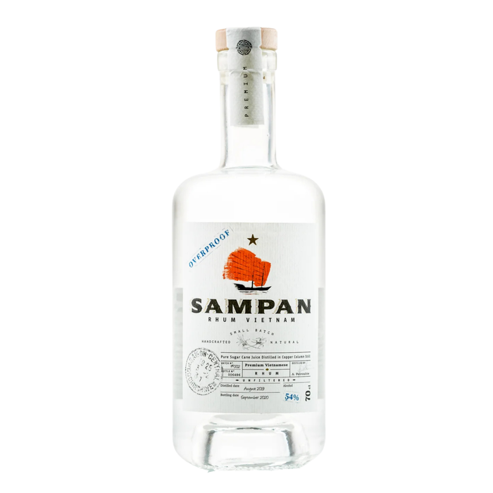 Sampan Overproof White Rhum 54% 700ml