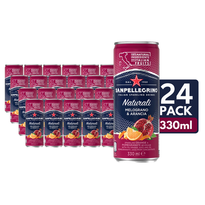 San Pellegrino Melograno & Arancia Cans (24 x 330ml)
